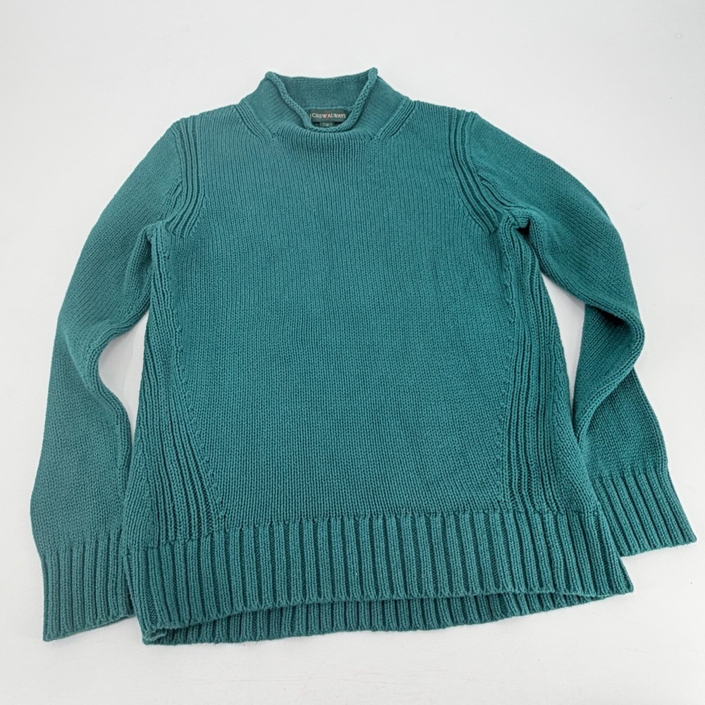 J. Crew Teal Cowl Neck Sweater